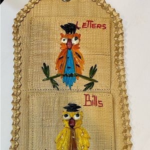 Vintage Owl Letter Organizer